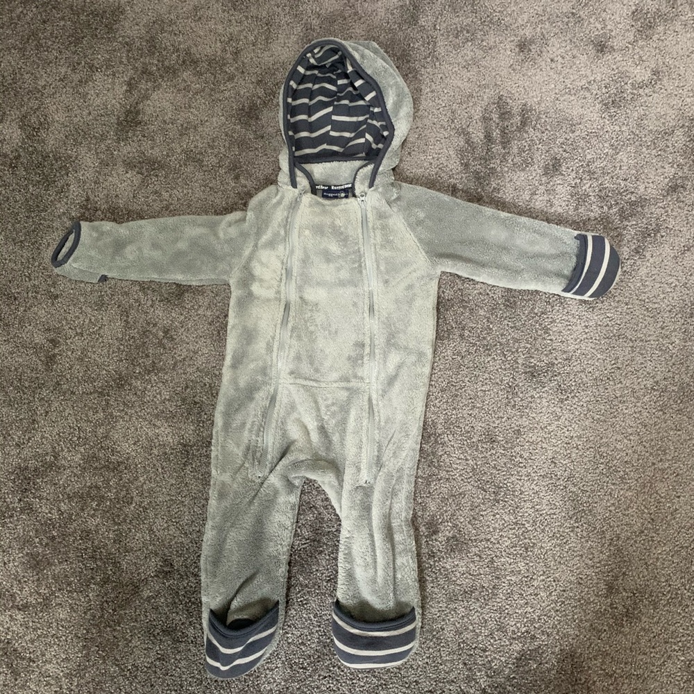Fleece baby bunting winter suit
